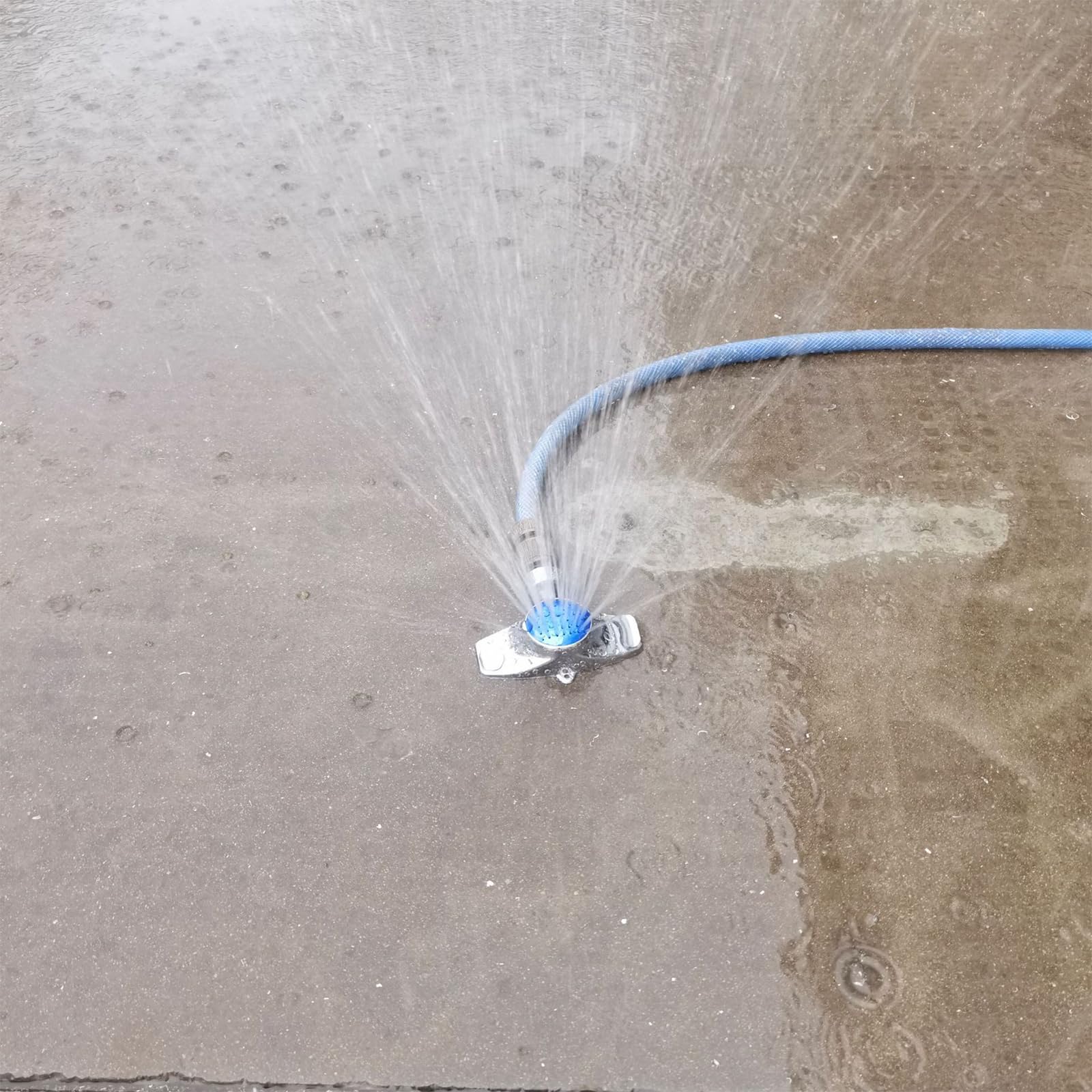 Paquete de 2 aspersores de metal de 360 grados, pequeños aspersores de jardín para áreas pequeñas, aspersores de césped para patio con patrón circular con flujo de agua suave, cobertura de riego
