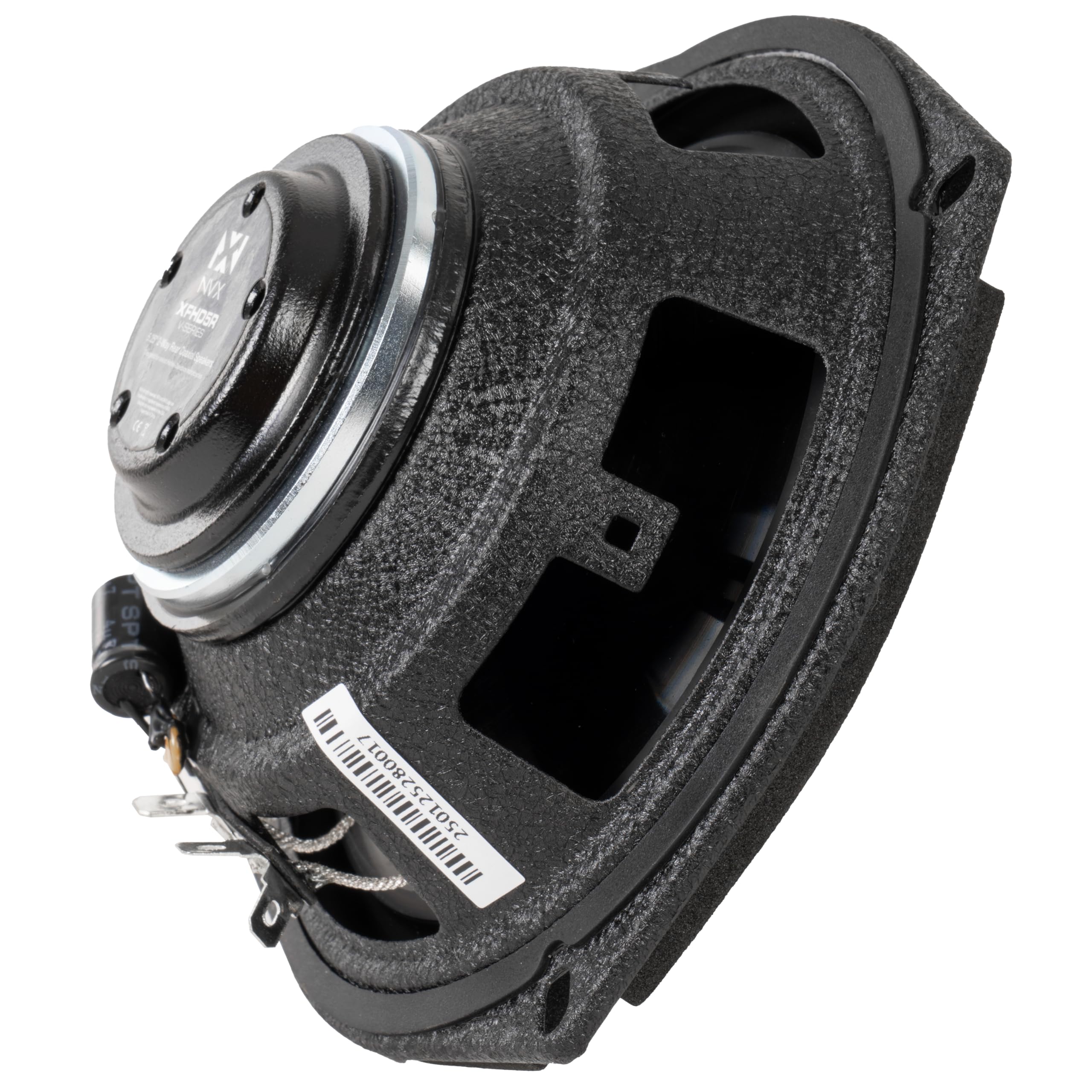 NVX® XFHD5R - Altoparlanti posteriori Tour-Pak per moto, picco da 13,3 cm, 600 W (300 W RMS), 2 Ohm, con tweeter in titanio da 1", impermeabili, aggiornamenti plug-and-play, compatibili con