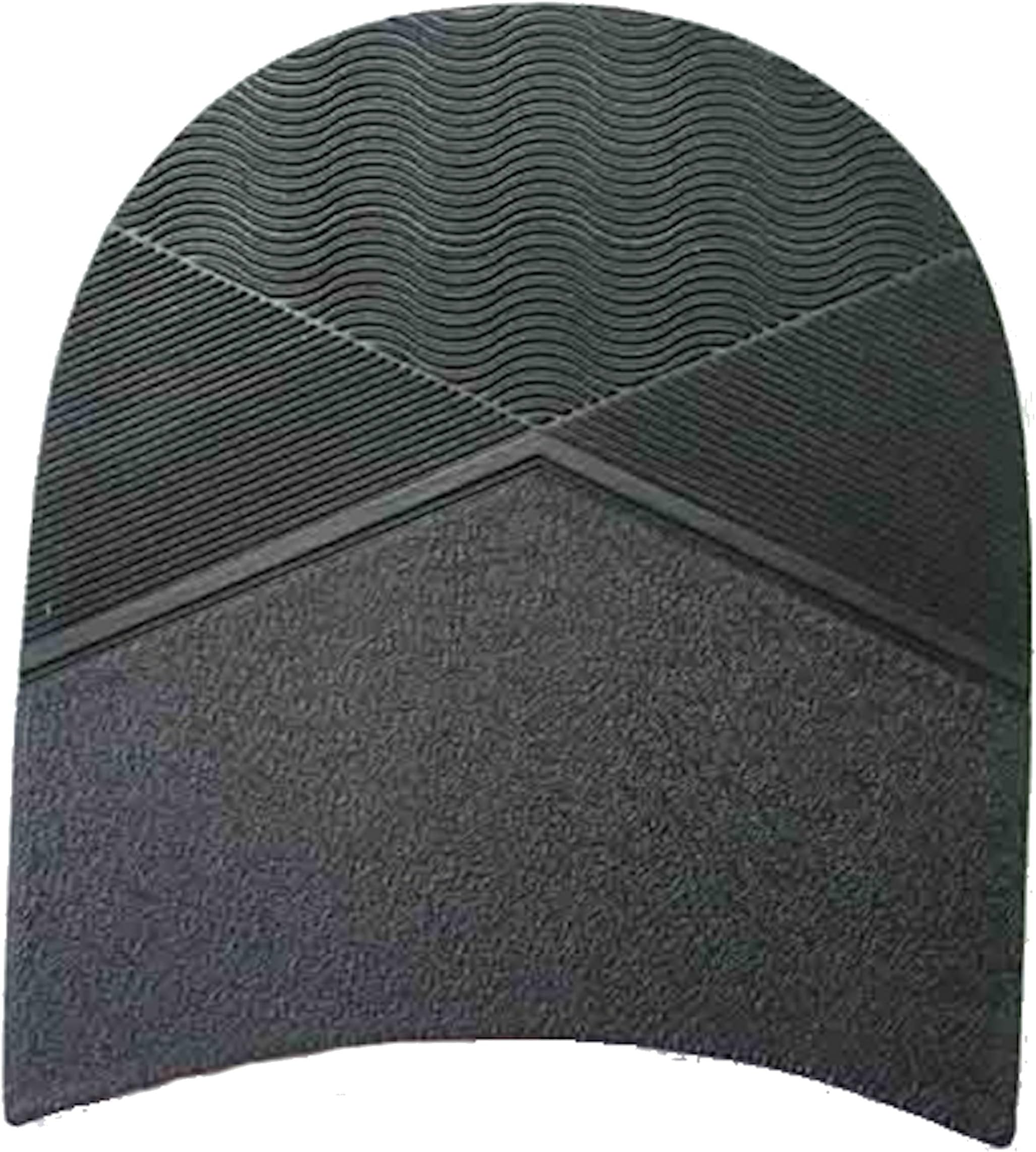 Mens Rubber Heels 8.5mm Thick for DIY Shoe Repairs - 3 Inch Wide - No 168 Black
