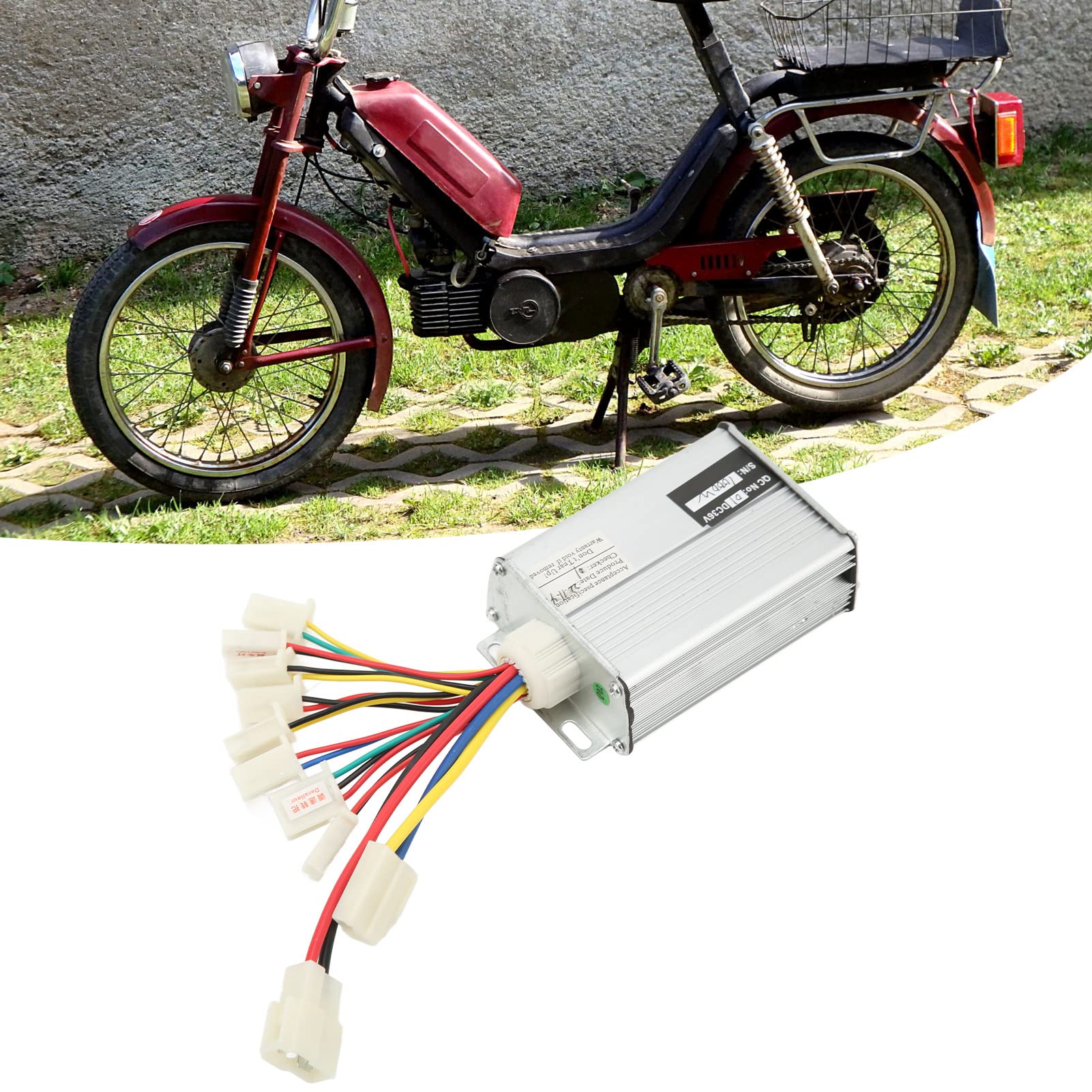 Alomejor Contrôleur de Moteur brossé pour Vélo électrique 36V 1000W Kit de Contrôle de Vitesse pour Scooter