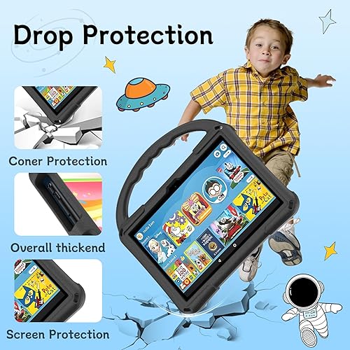 Miniatura 5 de Funda para tablet de 8 pulgadas para niños NO compatible con tablets LenovoSamsungOnnAndroid de 8 pulgadas - Auorld amigable para niños, liviana,