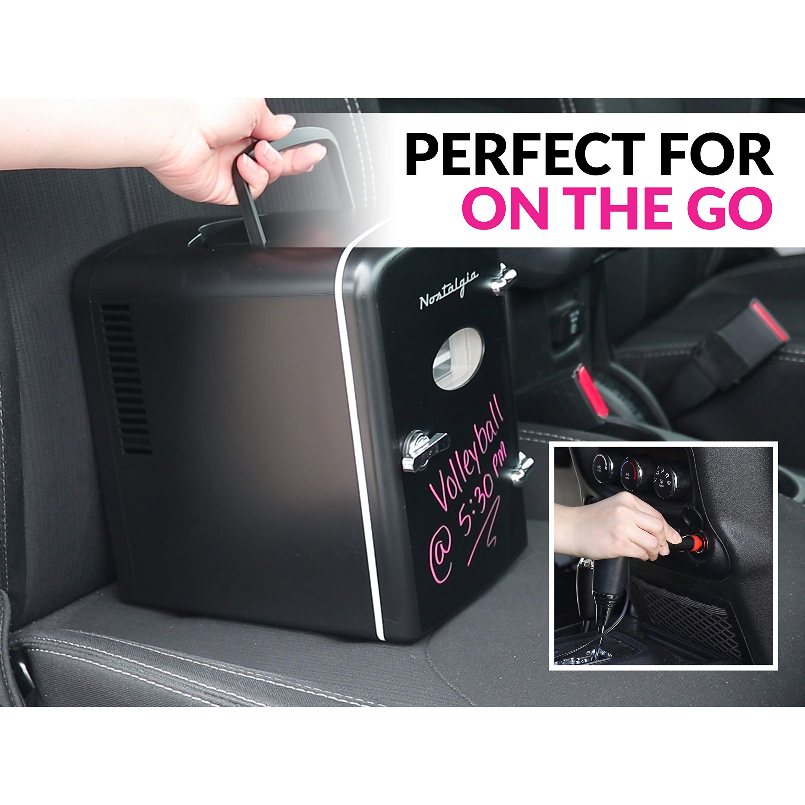 nostalgia retro 6 can personal fridge