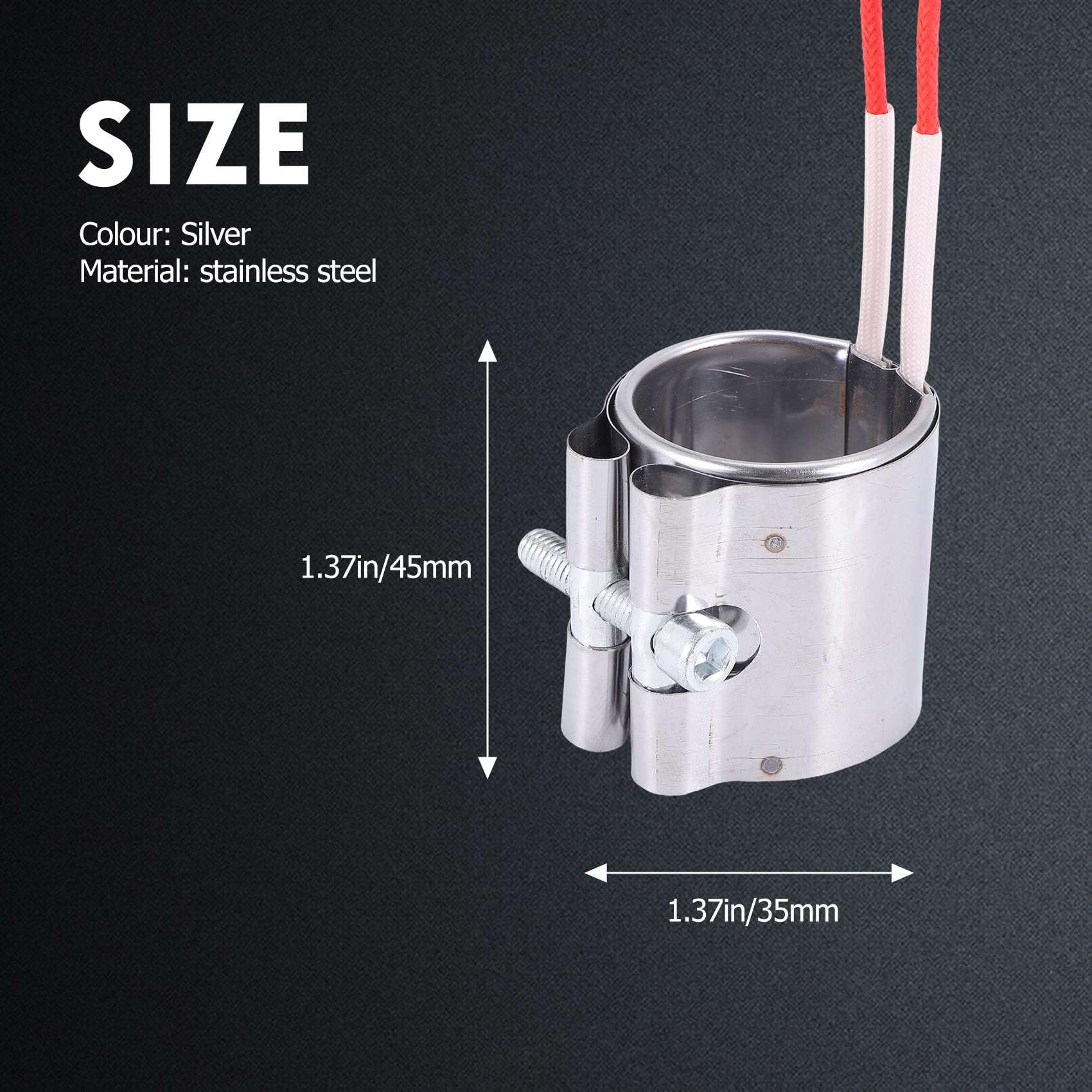 Aexit 9mm X 125mm AC 220V 350W Riscaldatore A Cartuccia Per Pressa Ad Iniezione Plastica ID: 111225 - Foto 11