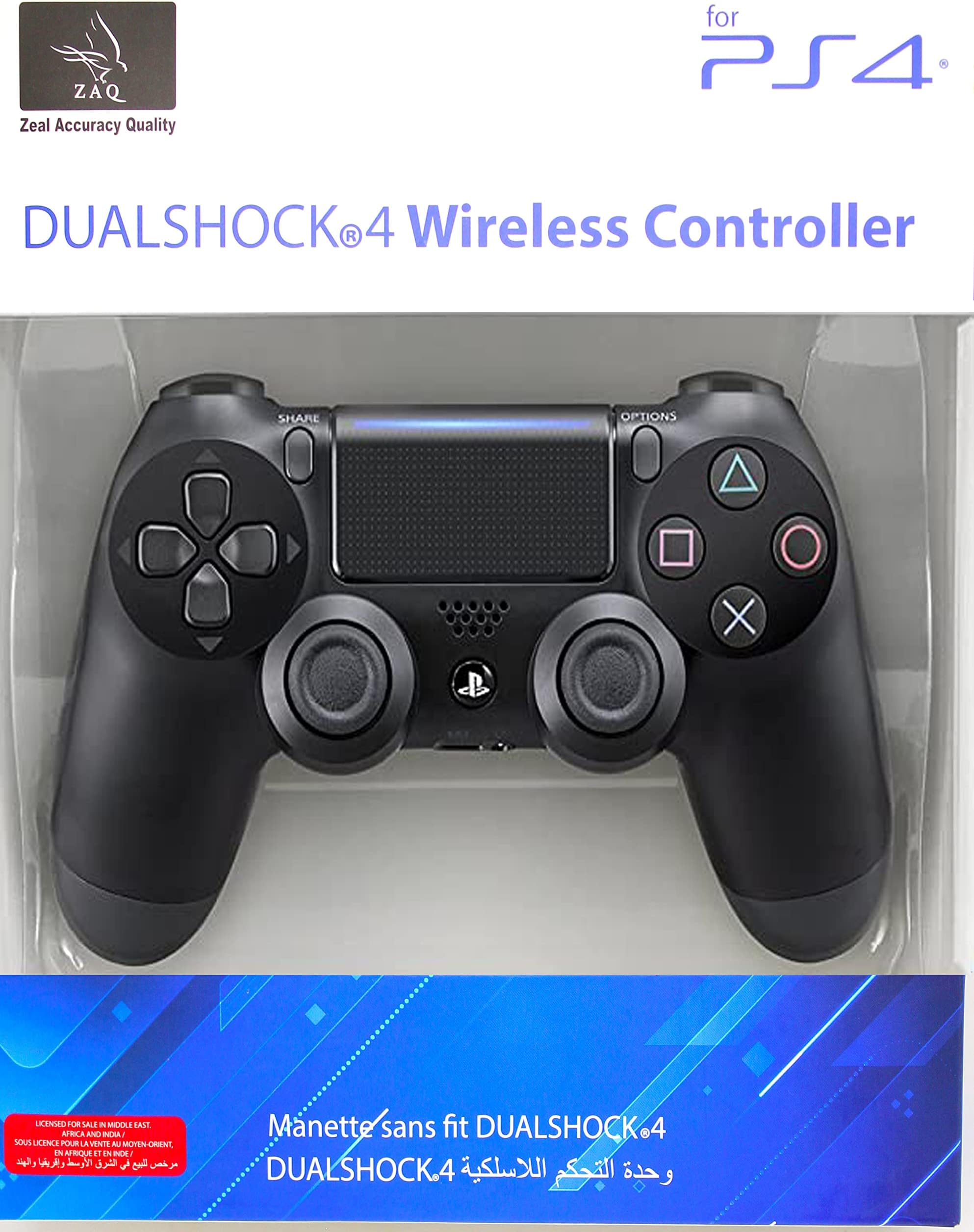 Dualshock 4 Wireless Controller for Sony Playstation 4, Bluetooth Gamepad Controller for PS4 With Dual Vibration, Black