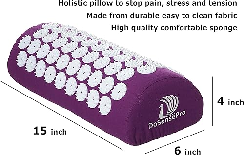 Miniatura 4 de Almohada de acupresión de DoSensePro. Almohada de masaje de acupuntura para espalda, cuello, alivio del dolor y relajación. Dolores de cabeza y