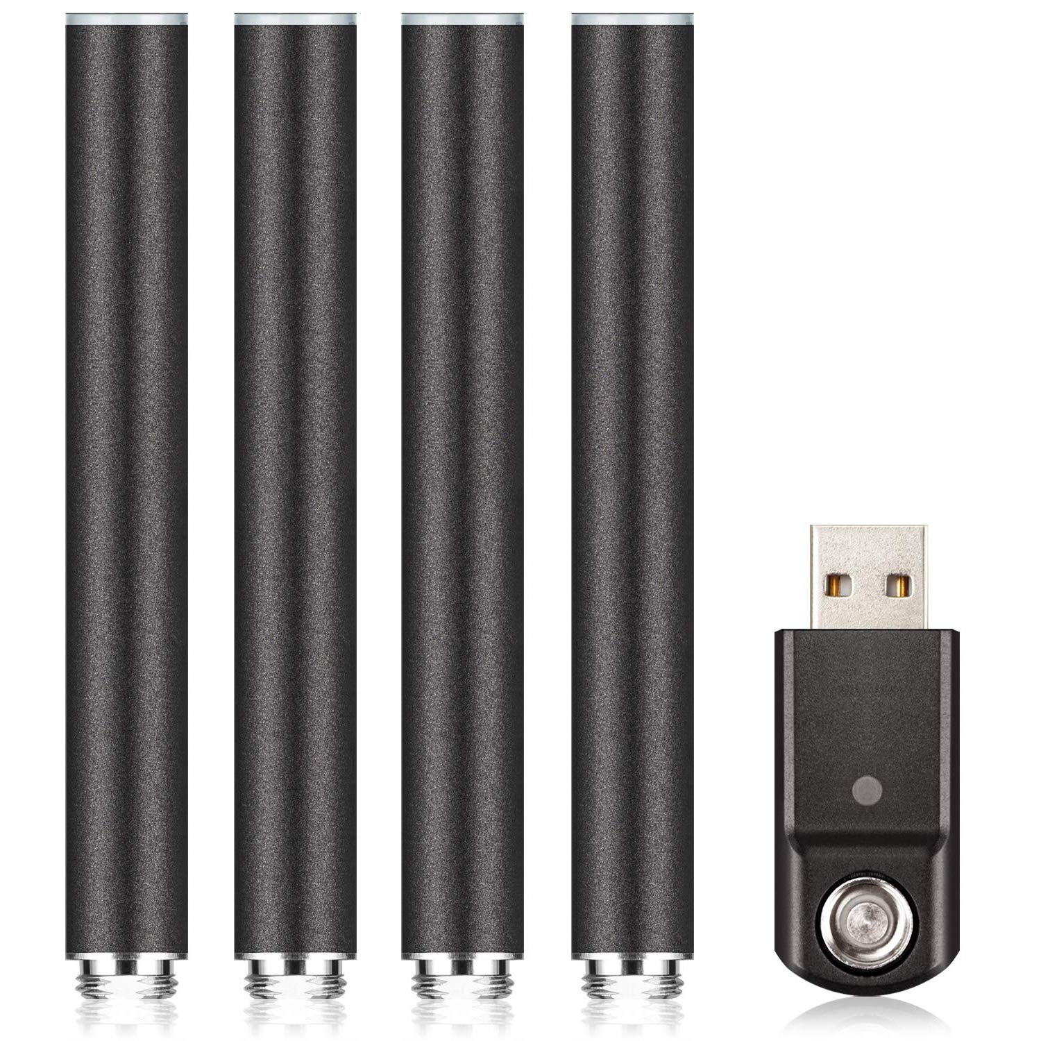ARASHI 【在庫処分】 プルームテック互換 バッテリー 大容量 350mAh 4本セット ライトUSB充電器付き フル充電で400口吸引/本 P350［M1型］