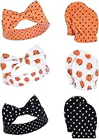 Vista 64 de Hudson Baby Conjunto de diadema de algodón y manoplas para rascar para bebé Unicornio