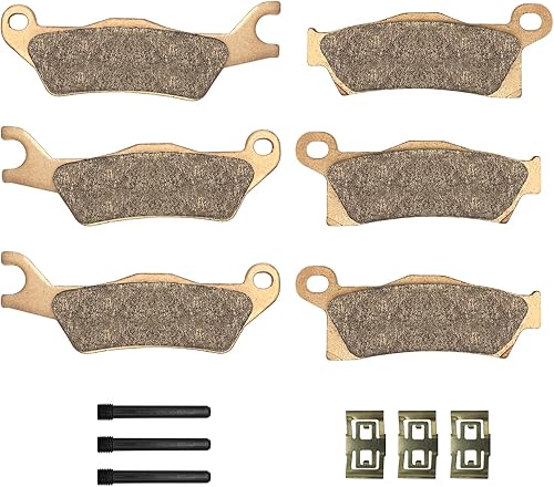 Pastillas de freno sinterizadas 3 juegos para Can Am Outlander 450500  570650  800850  1000 pastillas de freno delanteras y traseras de repuesto