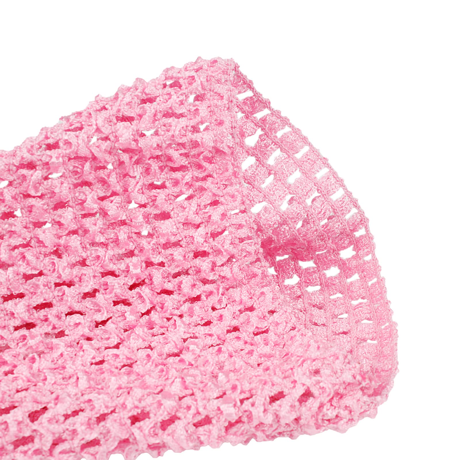 Andux 12 Inch Assorted Colors Baby Girl Crochet Tutu Tube Tops Chest Wrap Wide Crochet Headbands ETMX-01 (White+Light Pink;2 PCS;12inch) - Image 4