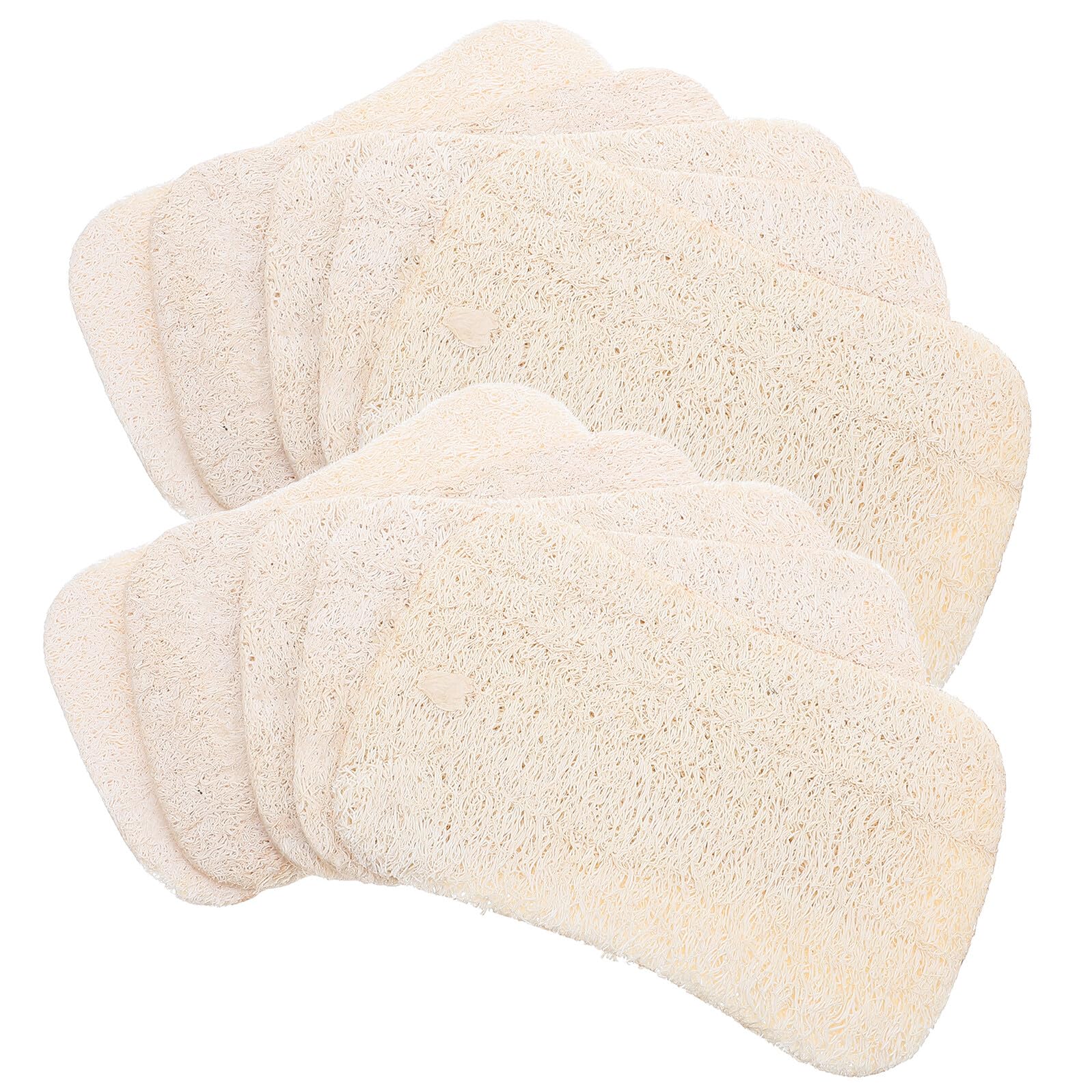 20 Esponjas de Lufa Naturales para Cocina, Cepillo Vegetal para Lavar Platos y Ollas, Fibra Rápida Secado y No Raya, Adecuado para Uso Doméstico