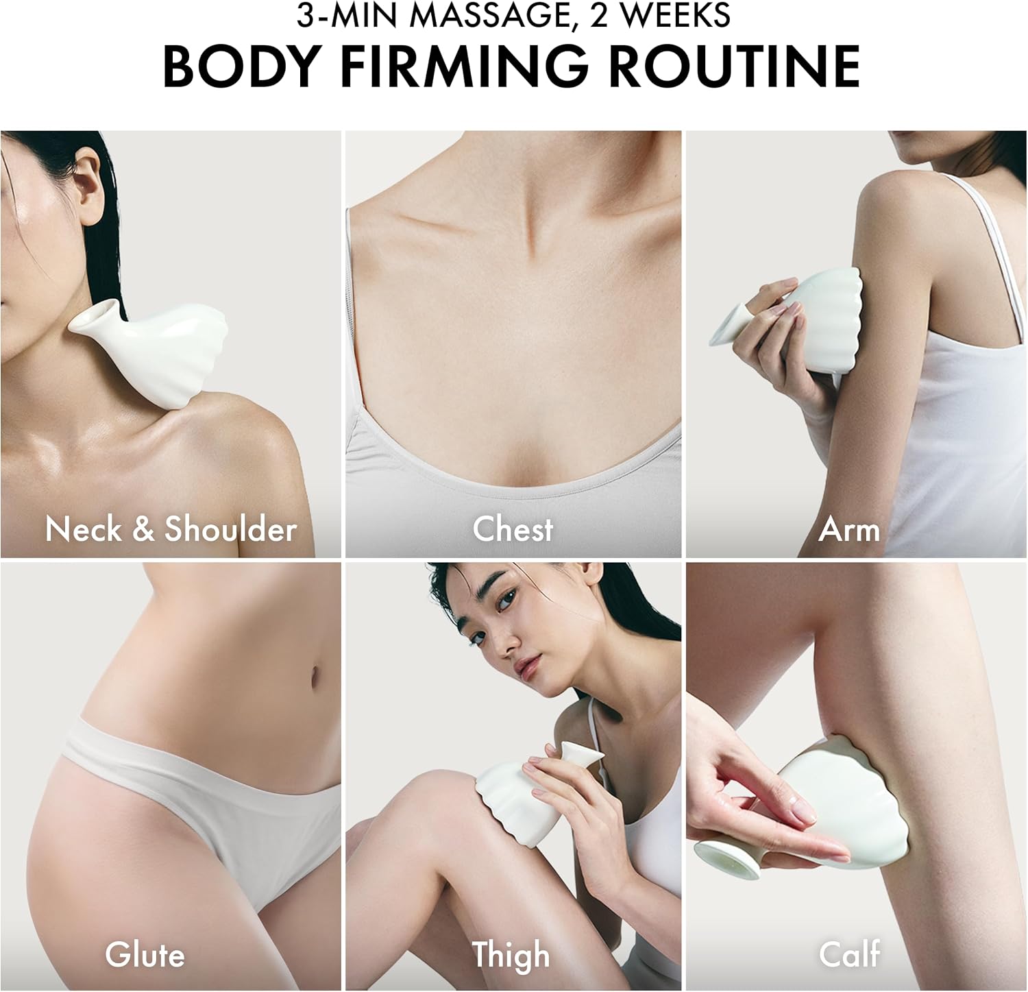 Body Gua Sha Tool for Lymphatic Drainage Massage, Fascia Release & Muscle Scraping, Ergonomic Body Sculpting Guasha Tool for Legs, Arms, Belly and Cellulite Care