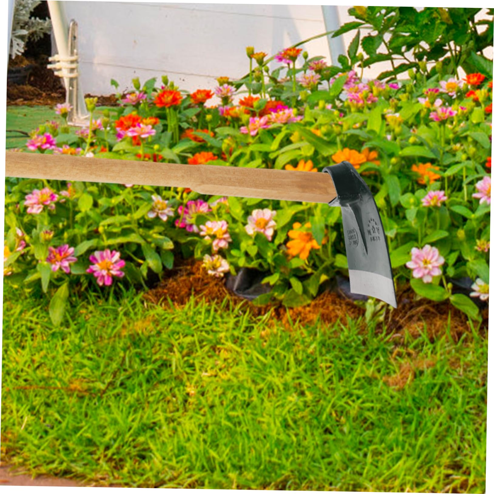 Attrezzo da Giardino in Acciaio Inox per Scavo, Uso su Prato e Cortile | Testa Robusta, Giunti Solidi e Anti-deformazione, per Appassionati di Giardinaggio e Lavoro del Suolo Stile Casuale