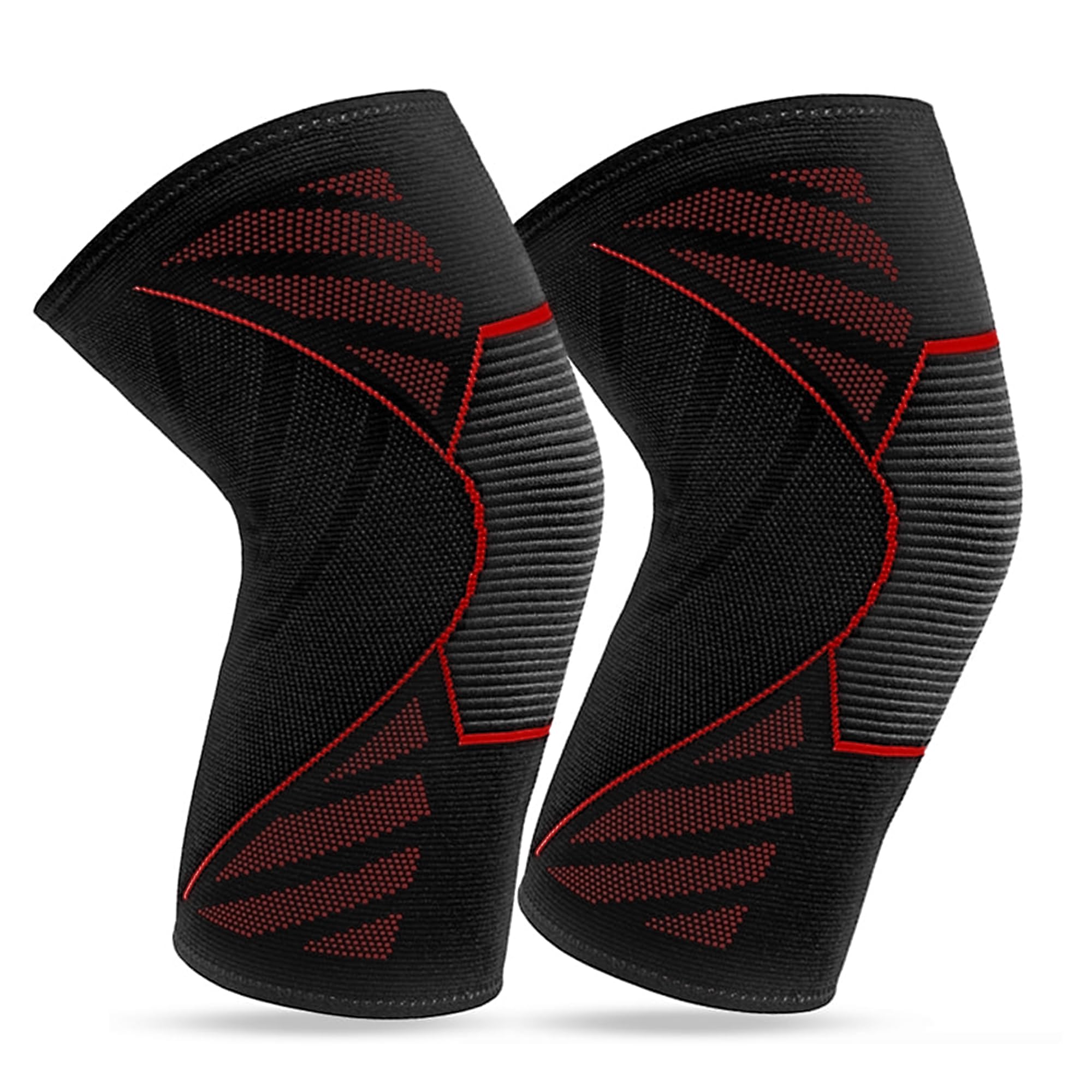 360 RELIEF Kniebandage Männer und Damen, Bandage Knie | Kniestütze für Sport, Gym, Joggen, Kraftsport, Meniskus Kompressionsbandage, Knee Support