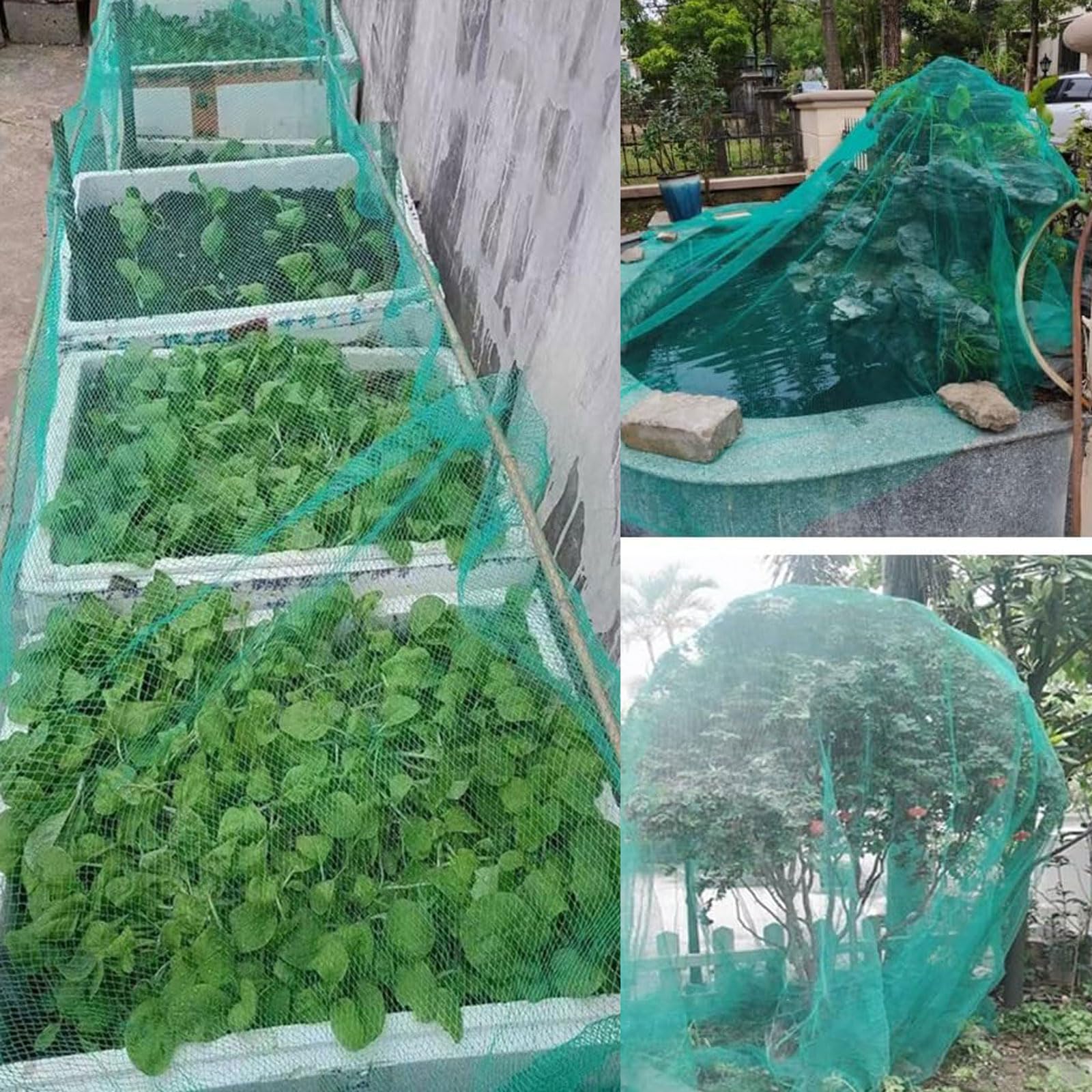 Rete Anti-Grandine Piante,Resistente allo Strappo Raggi UV Telo Antigrandine,Rete antigrandine da Giardino,Rete di Insetti per Verdure,Riutilizzabile,per Frutta,Piante,Anti-Uccelli