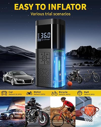 Miniatura 3 de Compresor de aire portátil para inflador de neumáticos