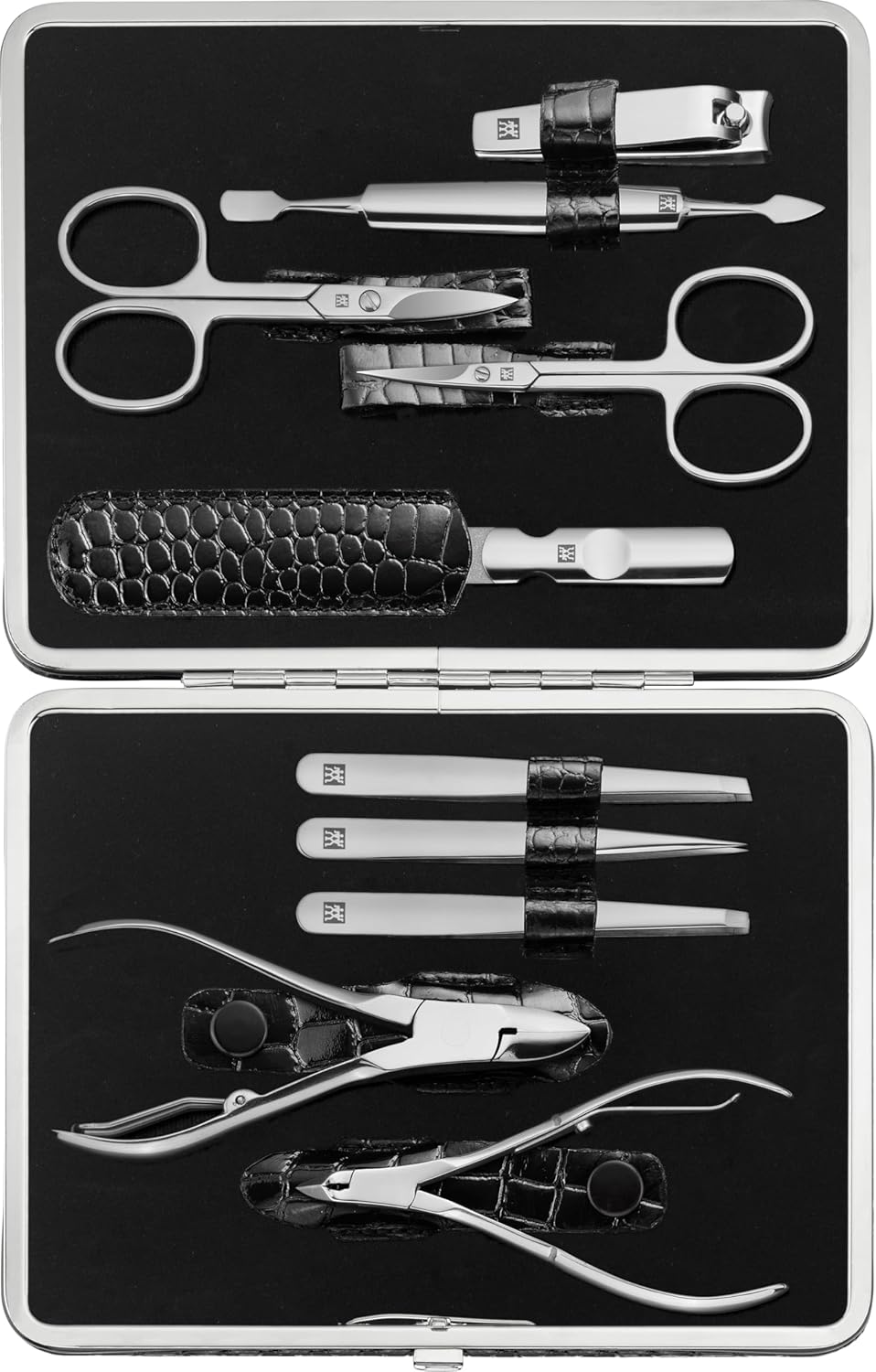 Top 5 Manicure Sets für perfekte Nägel: Qualität & Stil vereint 7 Zwilling Classic Inox 10-teilig, schwarzes Croco-Case