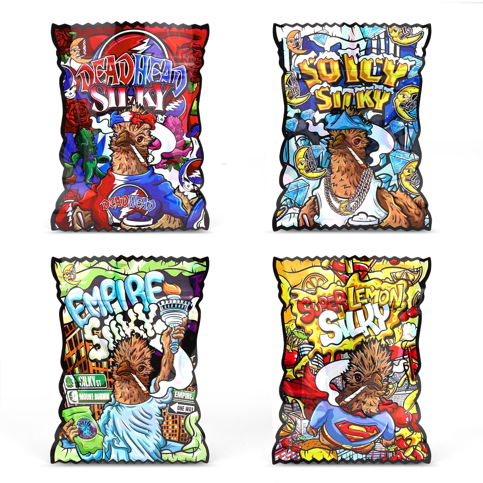 100Pcs Mylar Bags 3.5g, Resealable Cali Packs 3.5g, Food Grade Cali Bags for Snacks, Jewelry, Coffee, Tea, Small Ziplock Storage Bags
