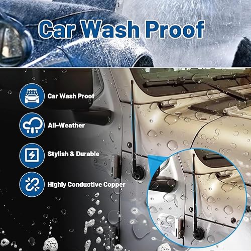 Miniatura 4 de Anina Mástil de antena de coche de 13 pulgadas para Ford 2012-2022 F150 F250 F350 Super Duty Explorer Ranger Escape Focus Antena de radio FMAM