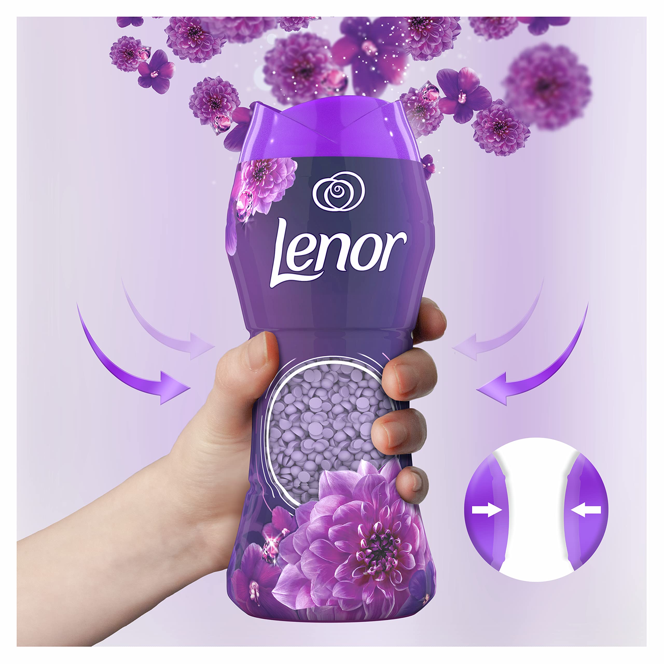Lenor Ametista e Floral Potenziatore di Fragranza per il Lavaggio 210 g, più dell'aroma che ti porta 6 x 210 G