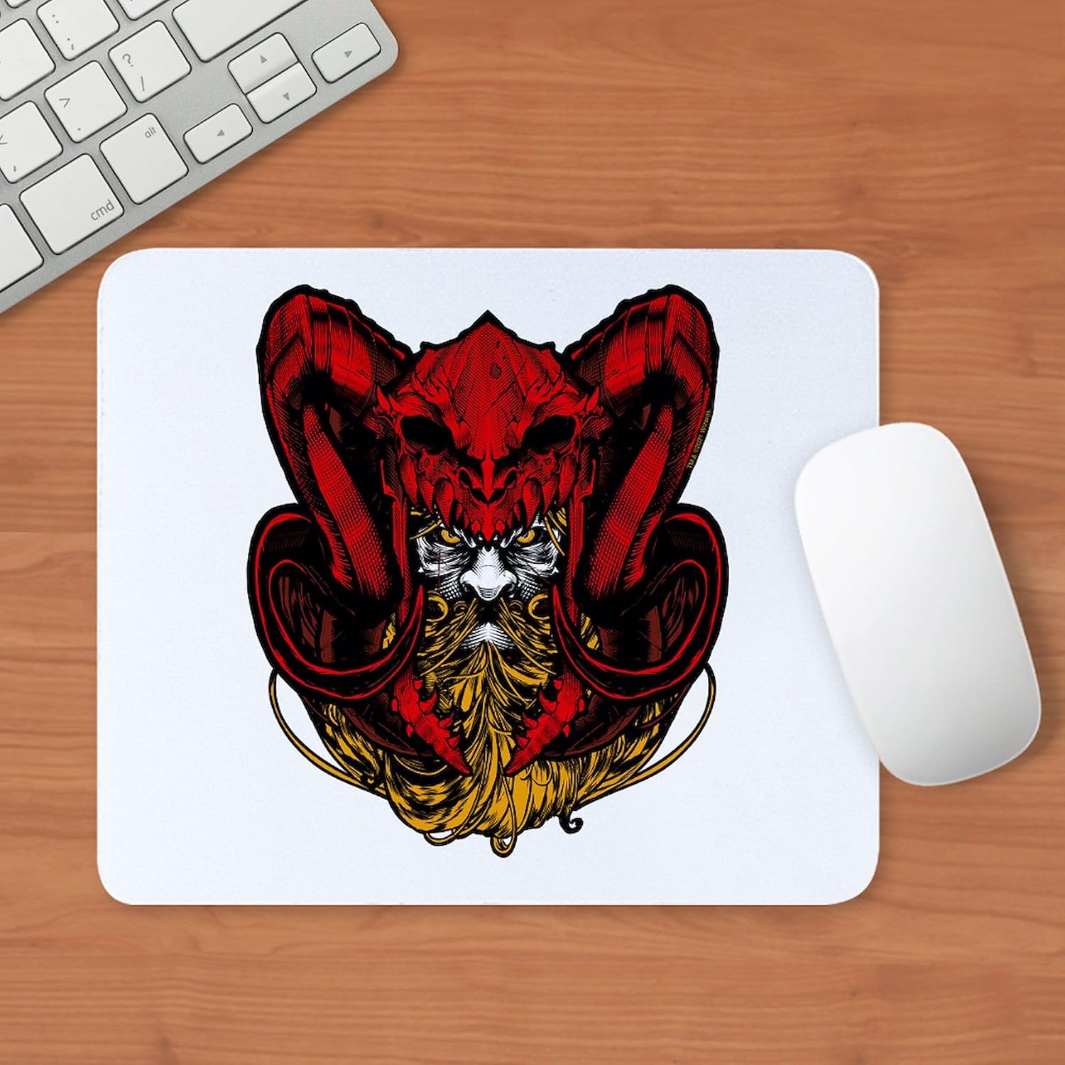 CafePress Dungeons and Dragons King Snurre Non-Slip Rubber Gaming Mousepad