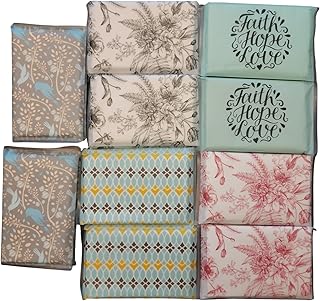 Crabtree Collection Travel Pocket Tissues Facial Tissues Travel Size Slim Tissue Packs for Purse Size Travel Tissue Packs Travel Essentials (Random Mix 10 Pack)