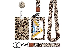 Cheetah Lanyard ID Holder: Stay Organized in Style