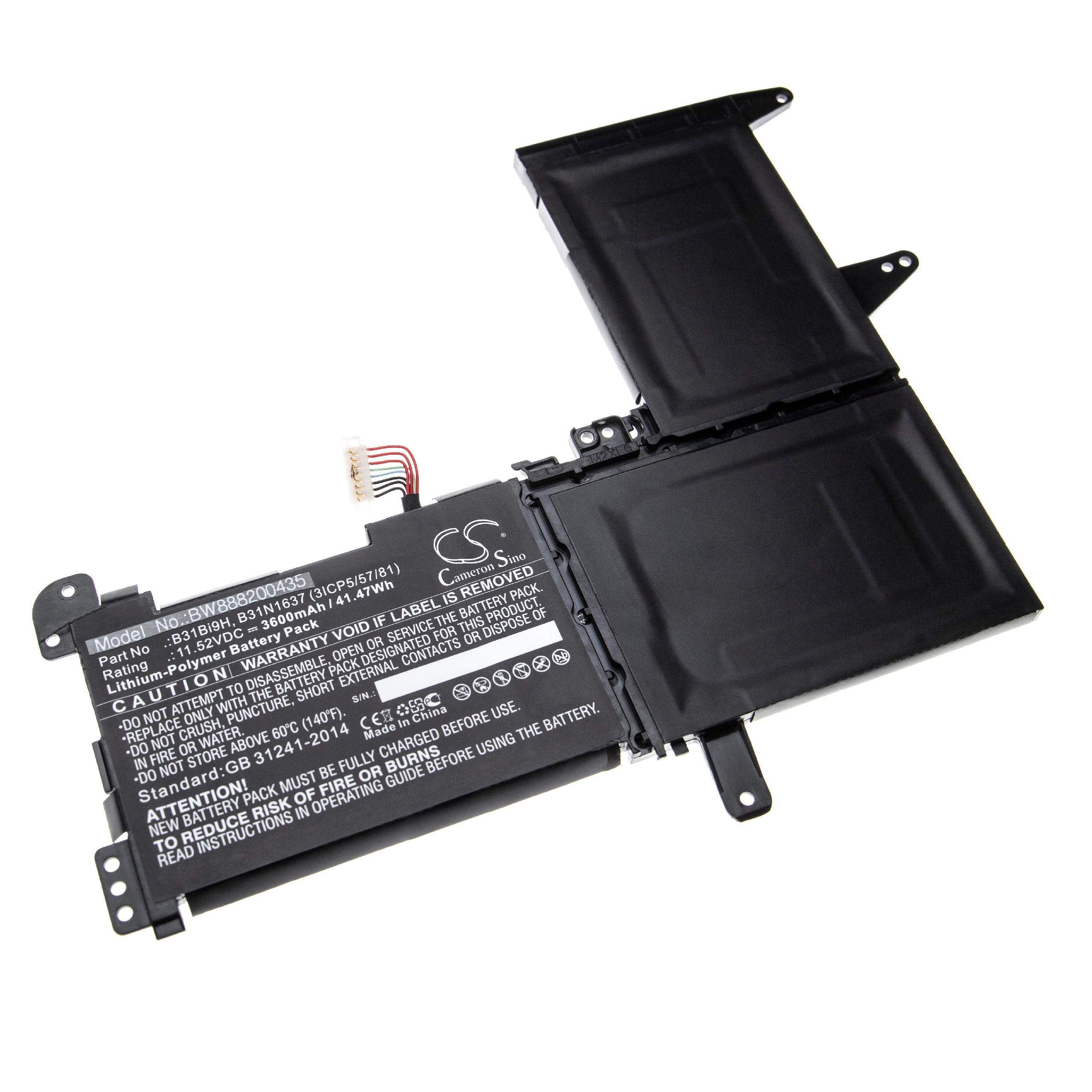 vhbw batteria sostituisce Asus 0B200-02590200, B31Bi2H, B31Bi9H, B31N1637 (3ICP5