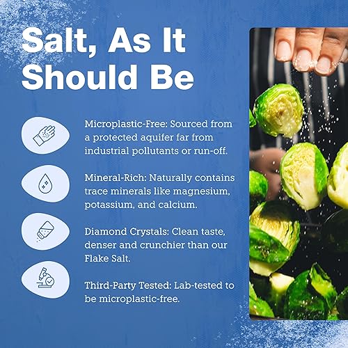 Miniatura 3 de Vera Salt Fleur de Sel Spring Salt  Paquete de 6.35 oz  Cristales cosechados a mano de España  Formados naturalmente con delicado crujido y