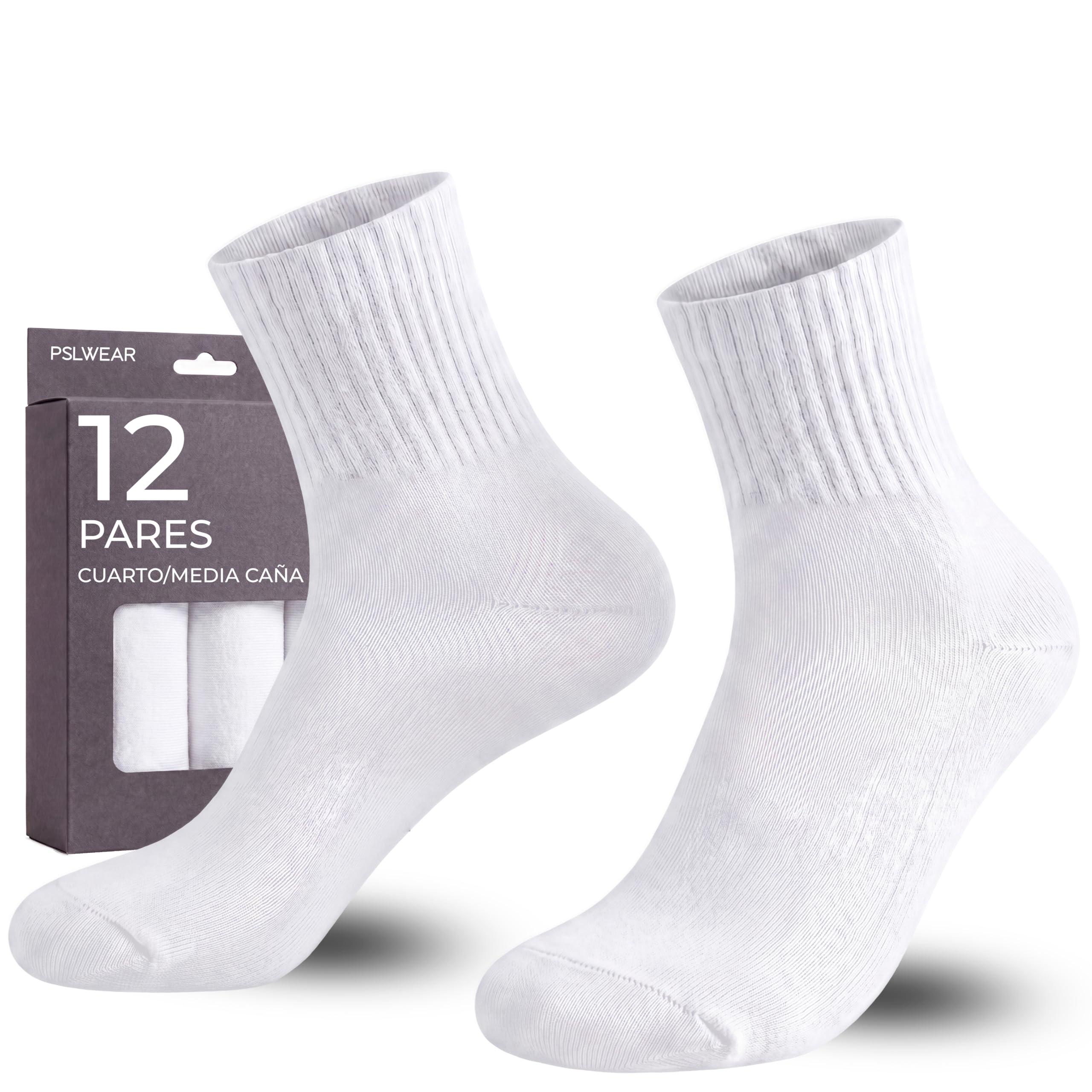 Calcetines Hombre Mujer Cómodos, Resistentes y Transpirables | Uso Diario y Multifunción | Pack 6 y 12 Pares