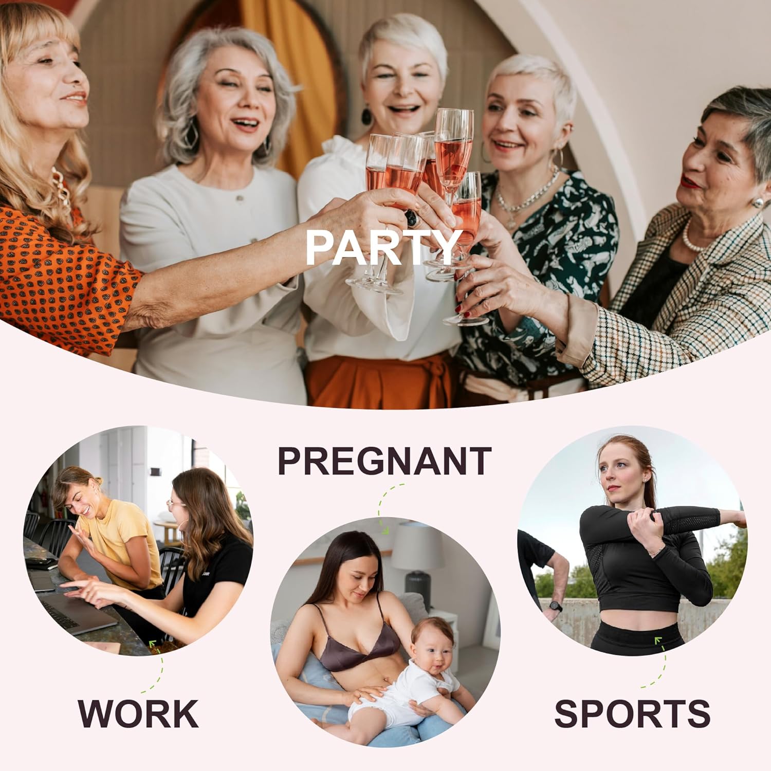 Absorbent Incontinence Underwear for Women Washable Leak Proof Seamless Urine Postpartum Protective Brief - Image 9