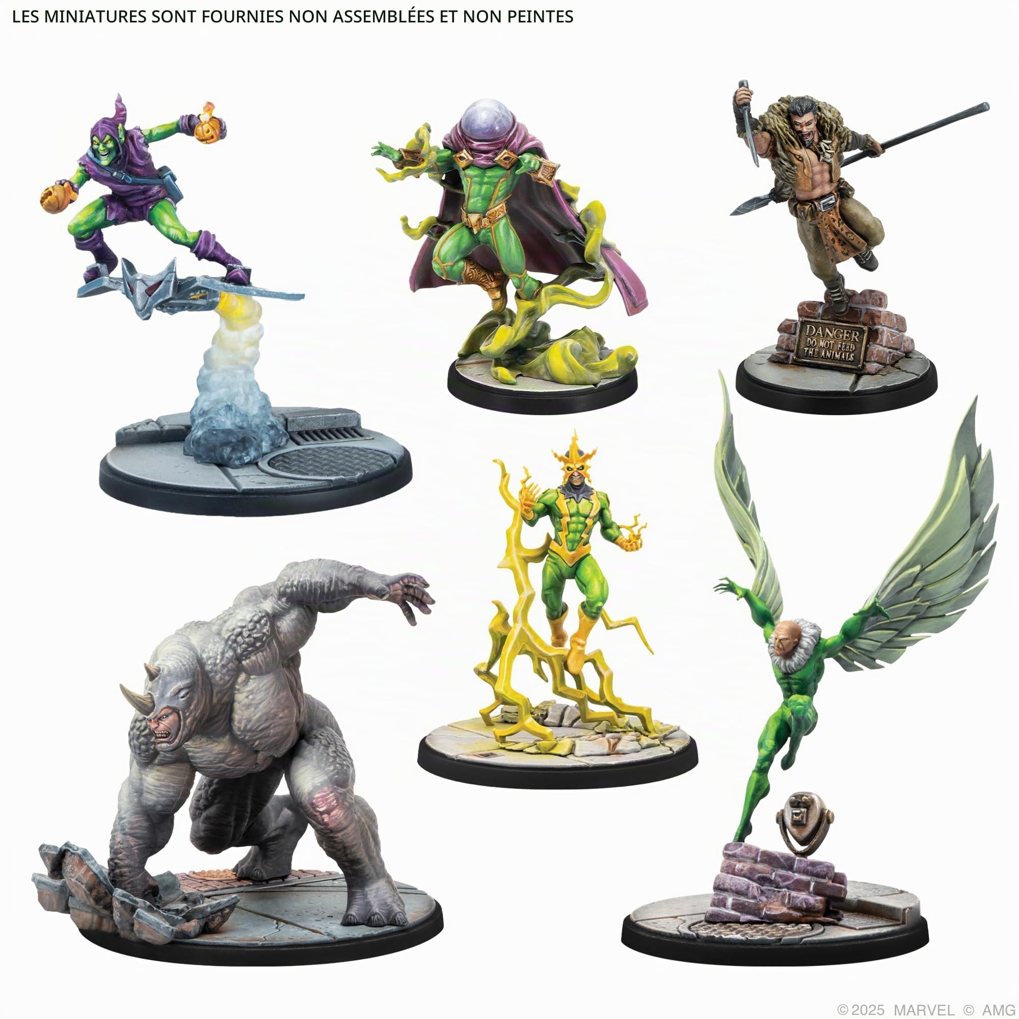 Asmodee, Marvel : Crisis Protocol – Spider-Foes, kit de démarrage, Jeu de Masse Atomique, 2 Joueurs, de l'âge 14+, 90 à 120 Minutes, Anglais, français et Espagnol