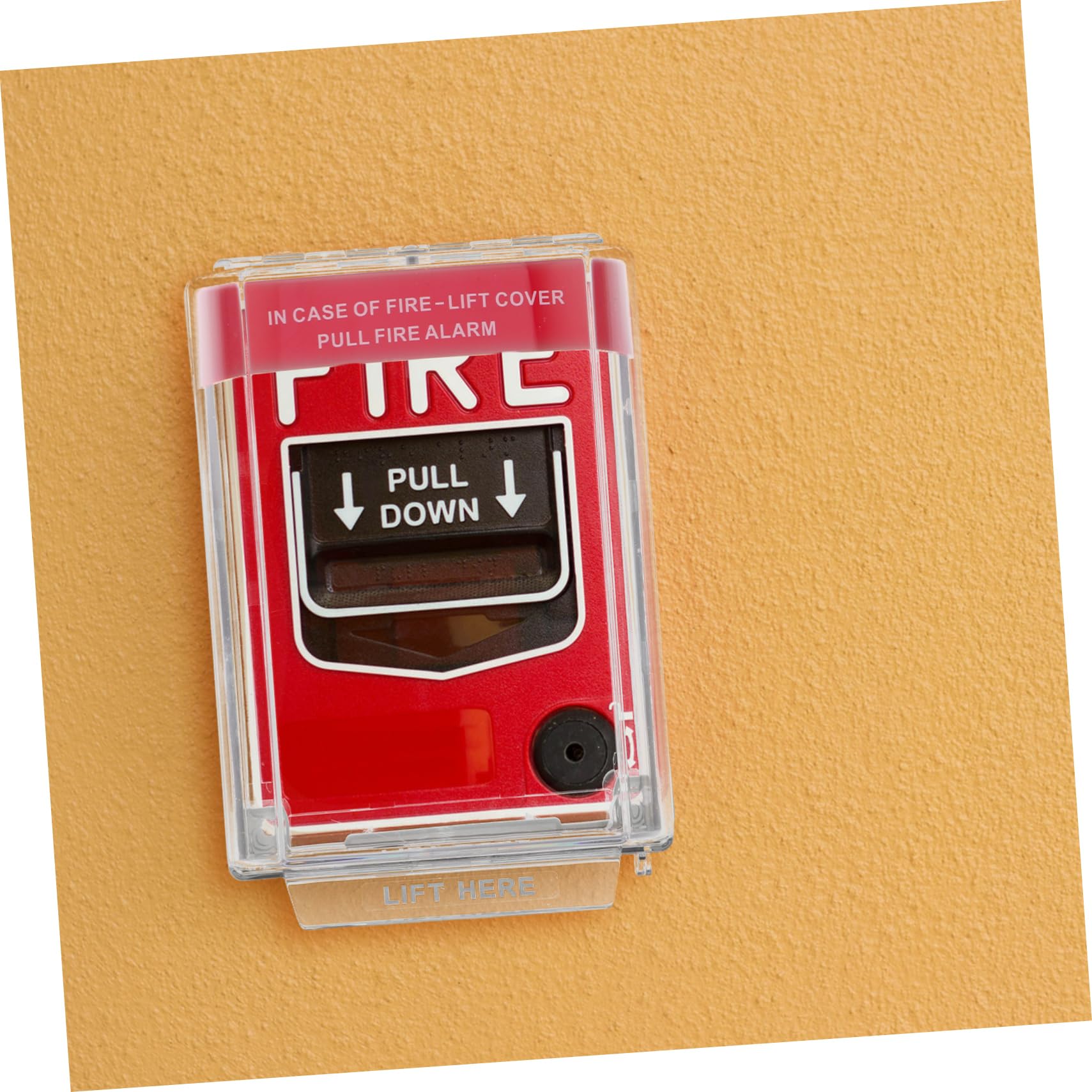 UKCOCO Interruptor de Alarma Manual Protector de Punto de Llamada de Incendio Cubierta Protectora para Botón de Alarma Fácil Instalación para Uso Interiores