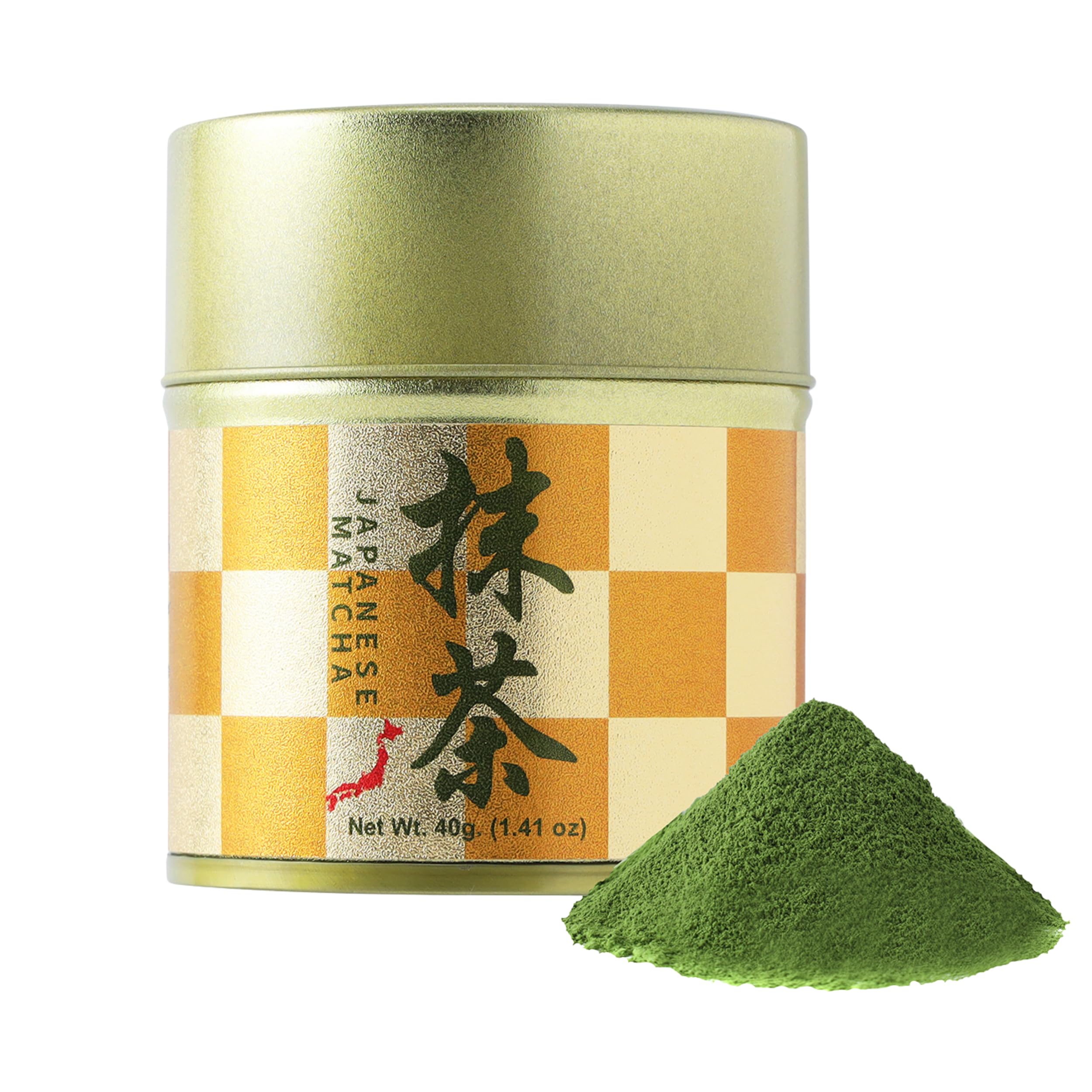 Matcharl Kyoto Uji Matcha Powder - Japanese ceremonial grade Kyoto Uji First Harvest Stone-Milled Green Tea (40g / 1.4oz) GOLD