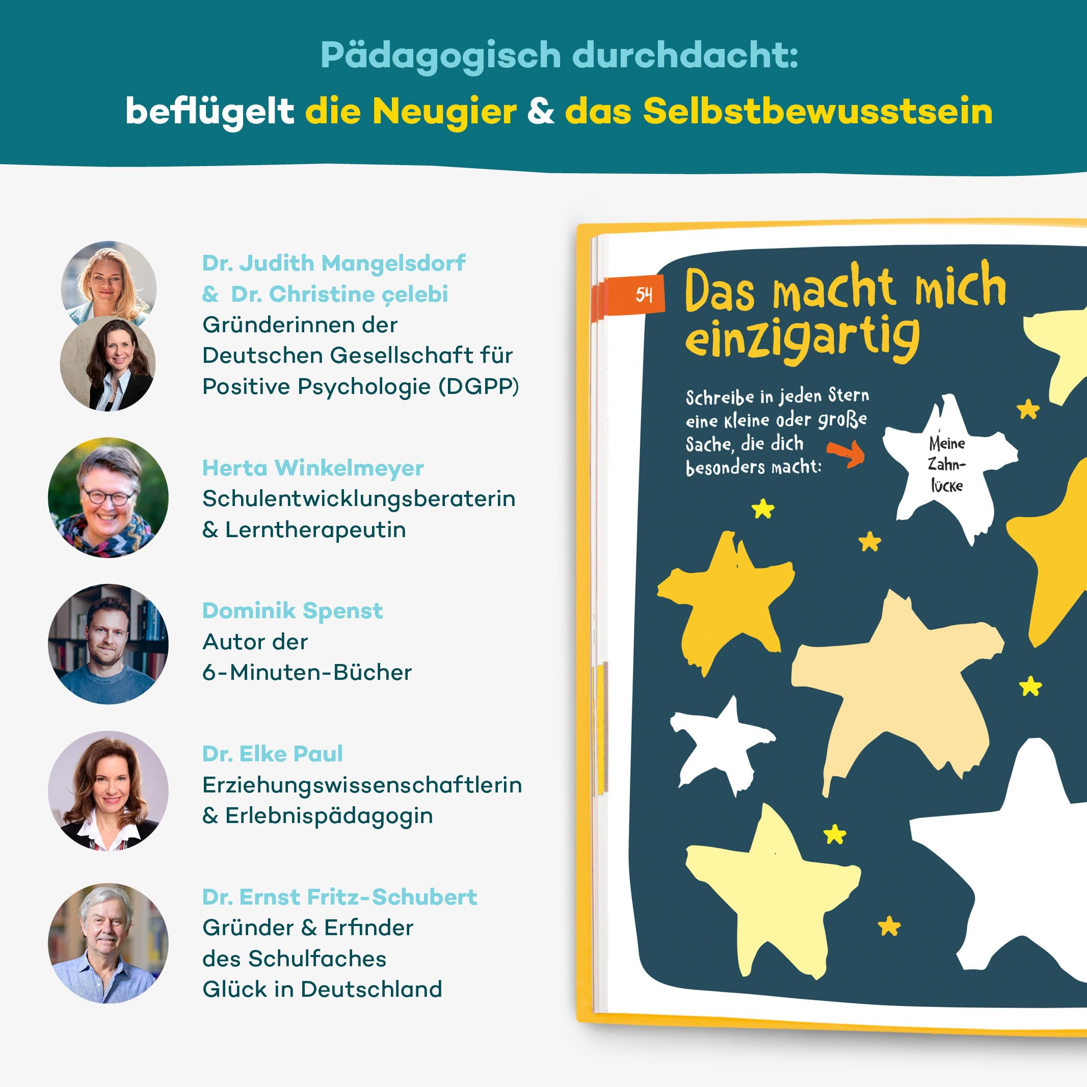 6-Minuten Gefühlstagebuch Kinder 6-12 Jahre - Gefühle verstehen, Selbstbewusstsein & Achtsamkeit aufbauen - Tagebuch Mädchen & Jungs - Gefühle Buch