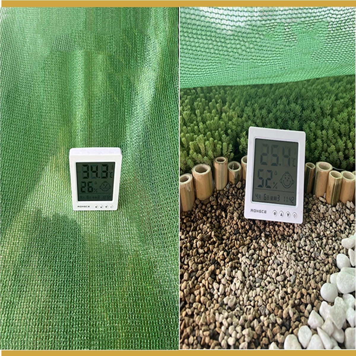 75% ochrona przed promieniowaniem UV, tkanina, zielona, siatkowa plandeka do ogrodu, na patio, do parkowania roślin i hodowli, tkanina z przelotkami, 3 x 4 m