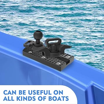3003 4 2 Pack Kayak Track Textured Grip Surface Multi-Size Kayak Low Profile Track Kayak Gear Track Mount Accessories Easy Installation Kayak Rail Track for Holding Fishing Rod Cup Holder Paddle