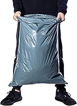 Large Mailing Bags by Calzette Extra Strong Polythene Grey Mail Envelopes for Packaging Clothes Parcel Self Seal Poly Storage Bags 22"x 30" (55cm x 76cm) Postal Bag Packing (5)
