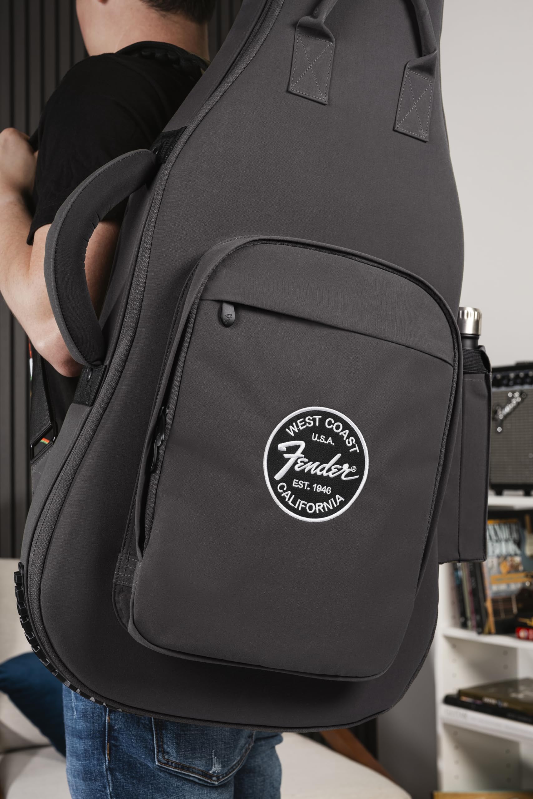Fender Troubadour™ Electric Guitar Gig Bag, Charcoal