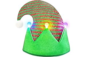 Sparkling Santa Hats: Festive & Luminous Holiday Cheer