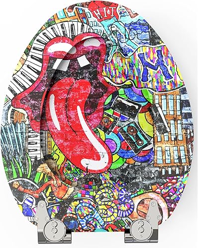 Miniatura 7 de Sanilo Asiento de inodoro alargado, cierre lento silencioso, ajuste de madera moldeada, diente de león