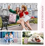 Foldable Convertible Tote Backpack Lightweight Nylon Foldaway Daypack for Women Men City Pack Versatile Backpack,Berry Pink