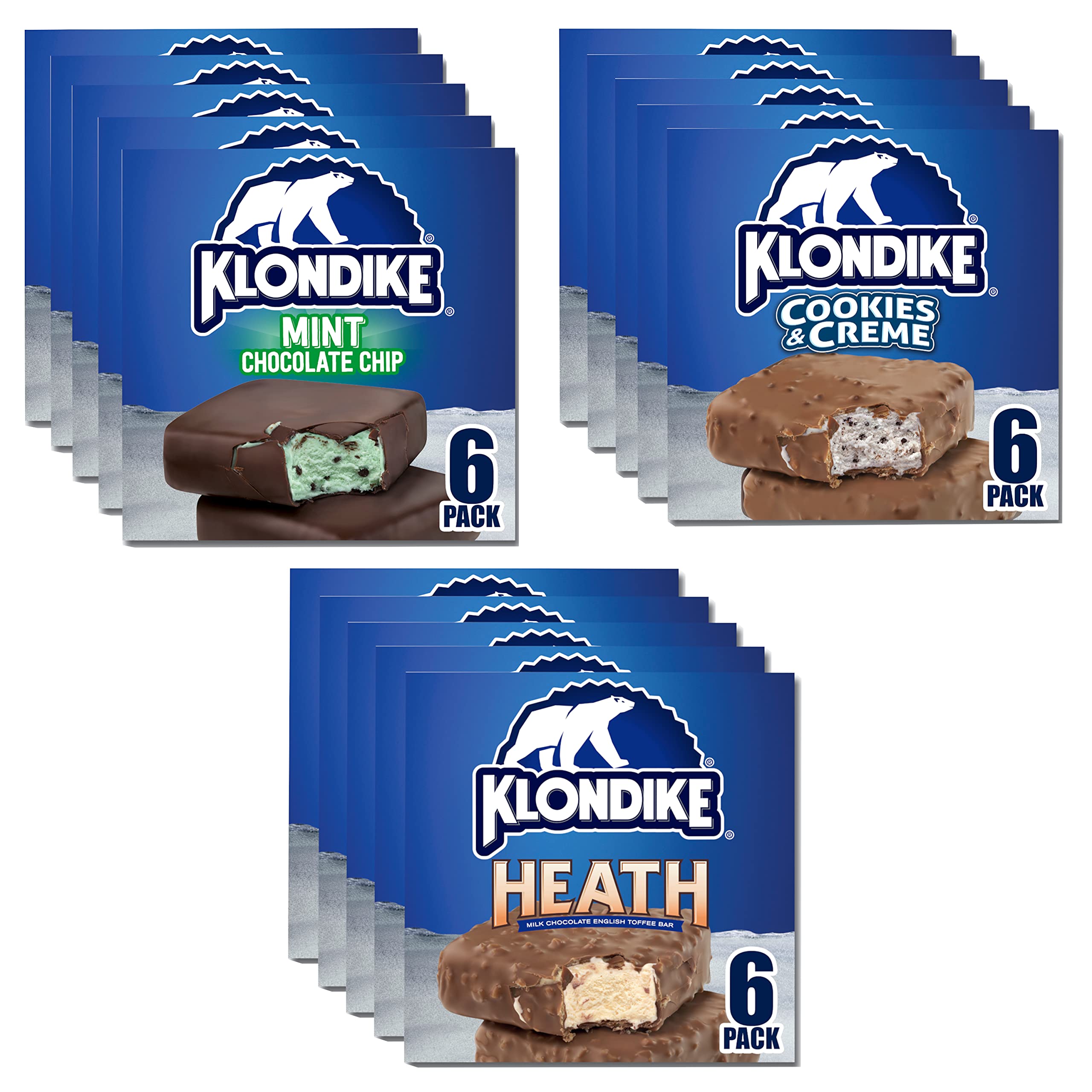 Buy Klondike Frozen Dairy Dessert Bars Variety Pack Heath Milk