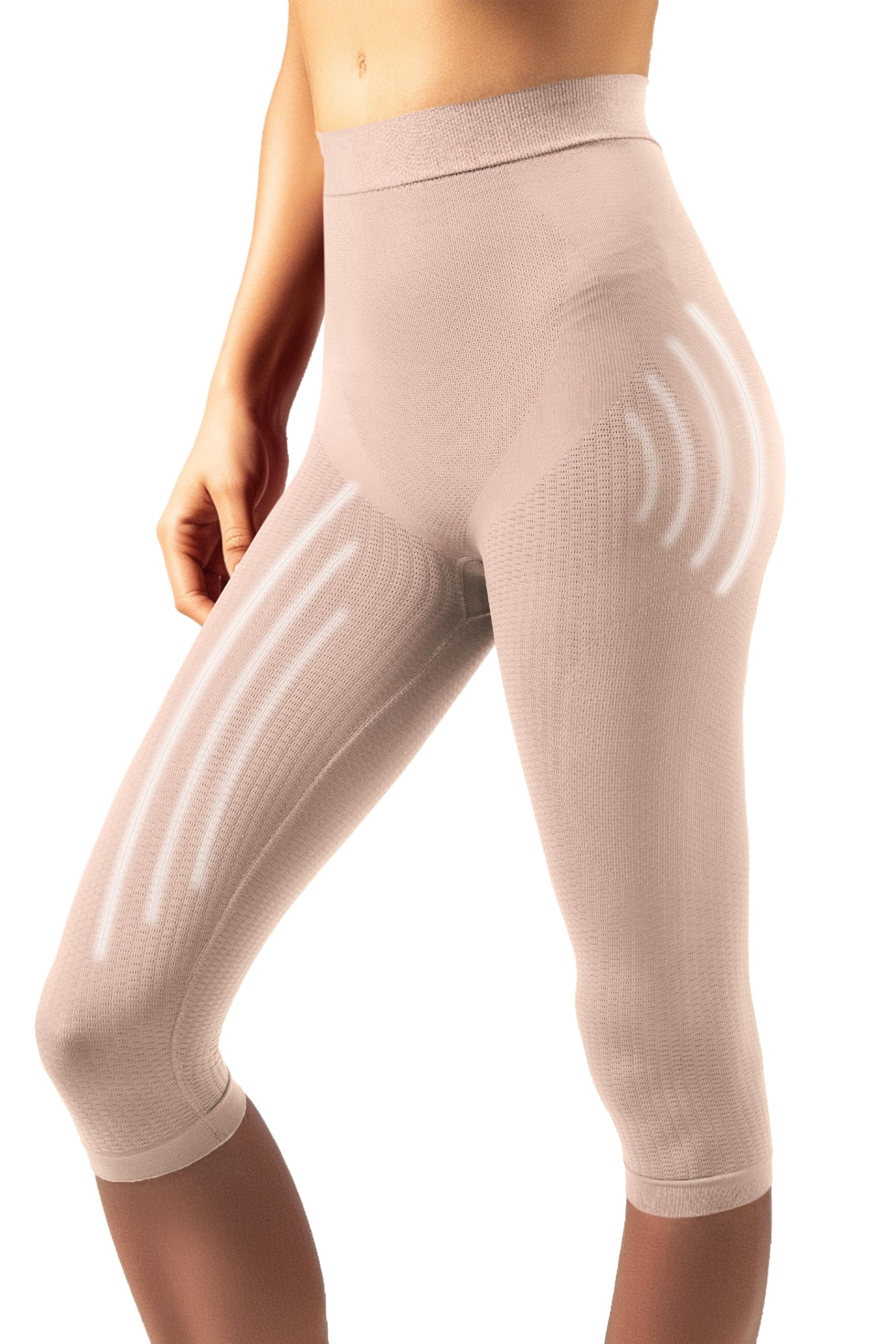 SLIMCELL Fajas Reductoras Mujer Pantalon Moldeador Anticeluliticos Capri - Braga Faja Adelgazante, Anti Cellulite Leggings, Faja Pantalon, Braga Reductora - Made in Italy