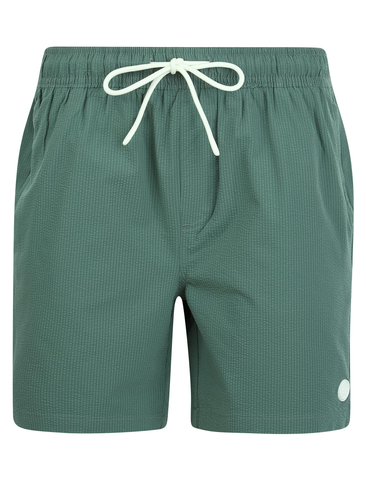 Tokyo Laundry Men's Laurel Wreath Seersucker Stripe Microfibre Swim Shorts With Mesh Lining