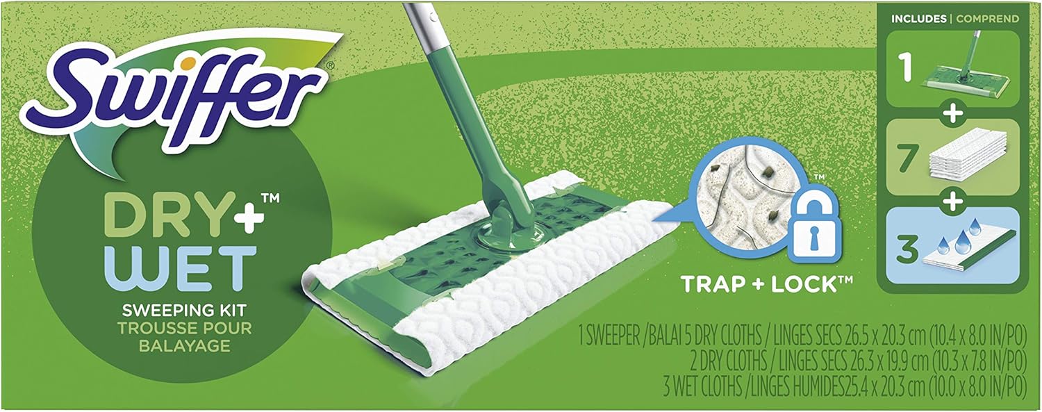 Swiffer 92815 Sweeper® Dry & Wet Floor Mop Starter Kit