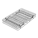 Excelle Elite 3-Tier Cooling Rack for Cookies, Cake and More - Cool Batches of Cookies, Cake Layers or Finger Foods, Black