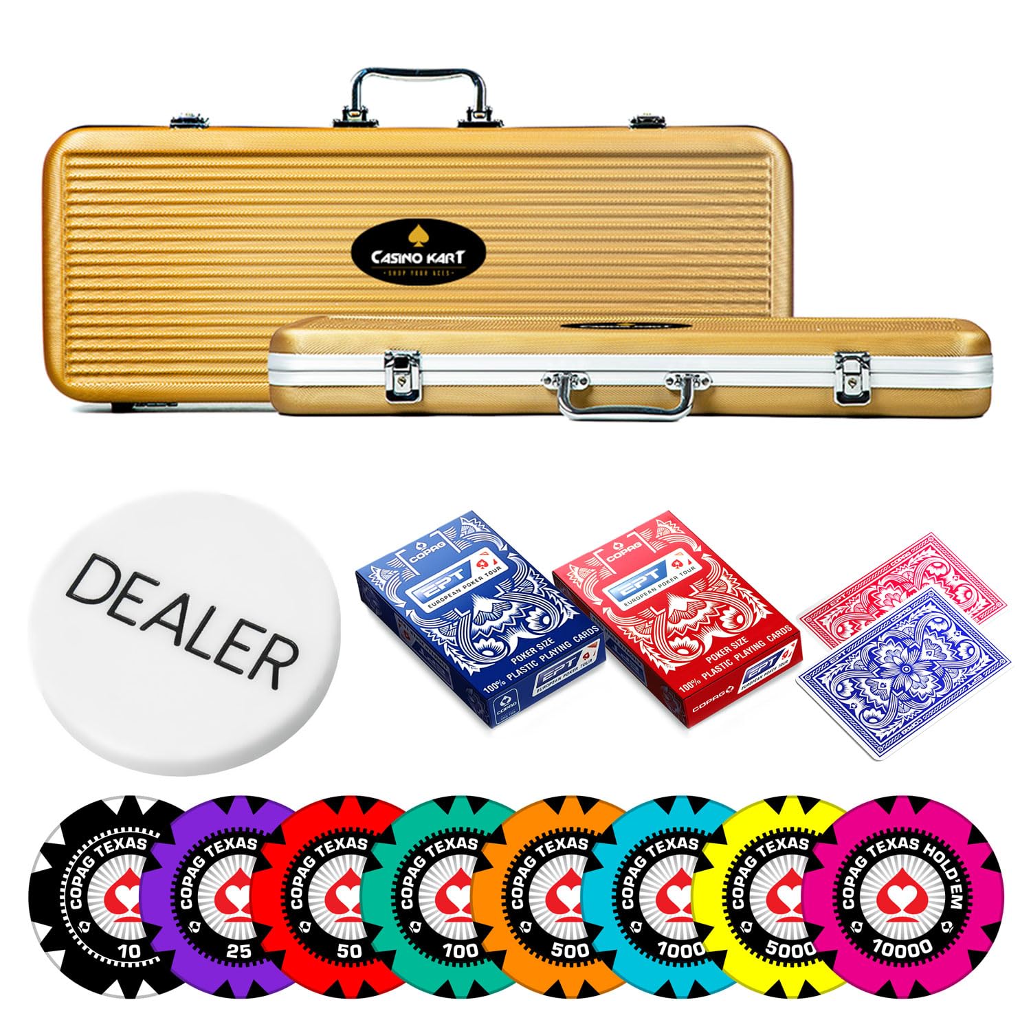 CASINO KART Casino Poker Chips Comes with The Set of 300 & 500 Pieces, Clay, 40 MM, 14gms, for All Games Poker Teen 3 Patti Roulette Flush Blackjack Rummy (500 Chips) (B0CDPLHW3P) Amazon Price History, Amazon Price Tracker