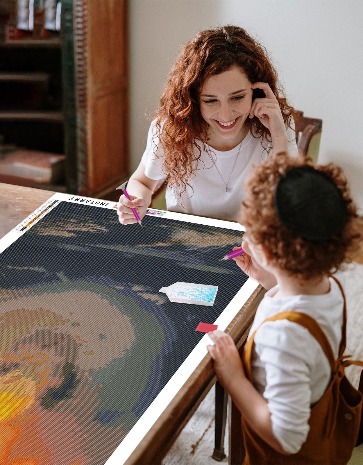 Instarry DIY 5D Diamond Painting Bellissimo Cielo Oceano Decorazione per Casa e Pareti 120x60 cm