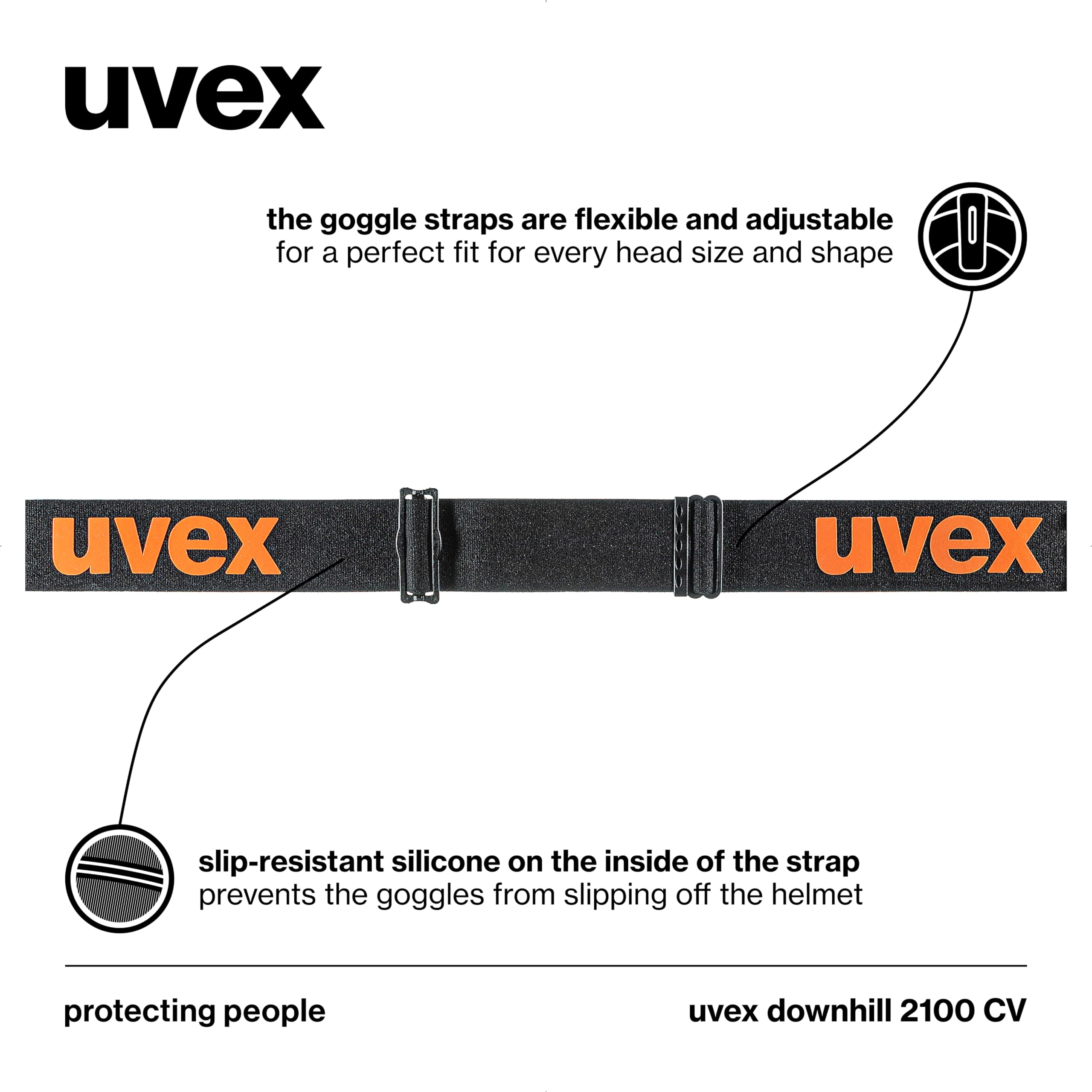 Uvex Uvex Downhill 2100 CV maschera da sci Unisex - Adulto (Pacco da 1)