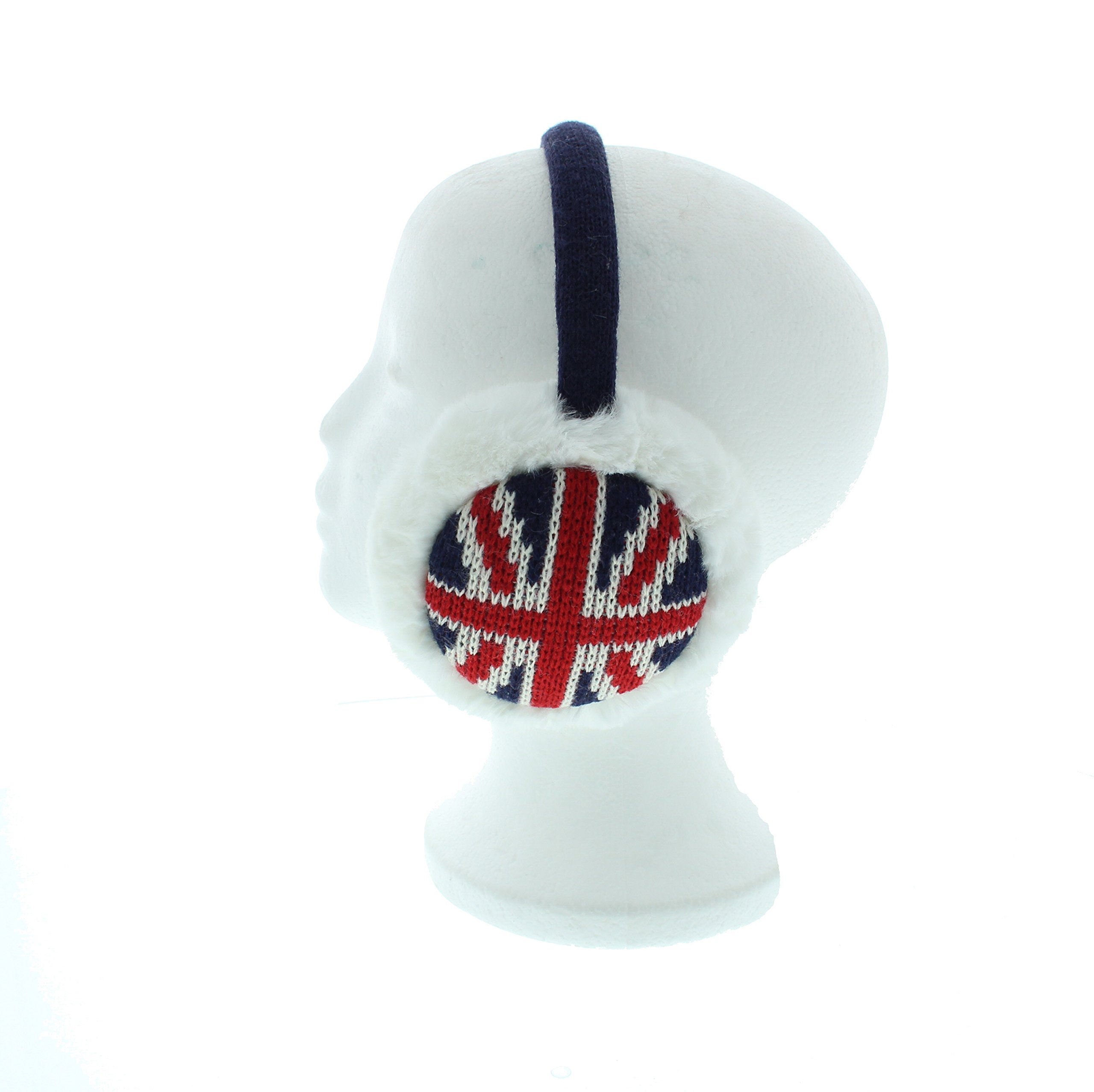 Zac's Alter Ego Warm Thick Union Jack Ear Muffs